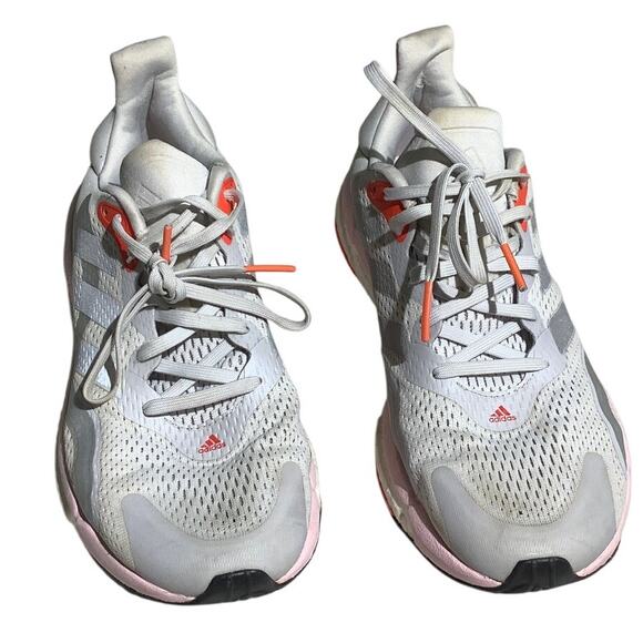 Adidas Women’s Running Shoes Size 9 — Grey, Solar Boost 21, Fresh Candy - Picture 1 of 7
